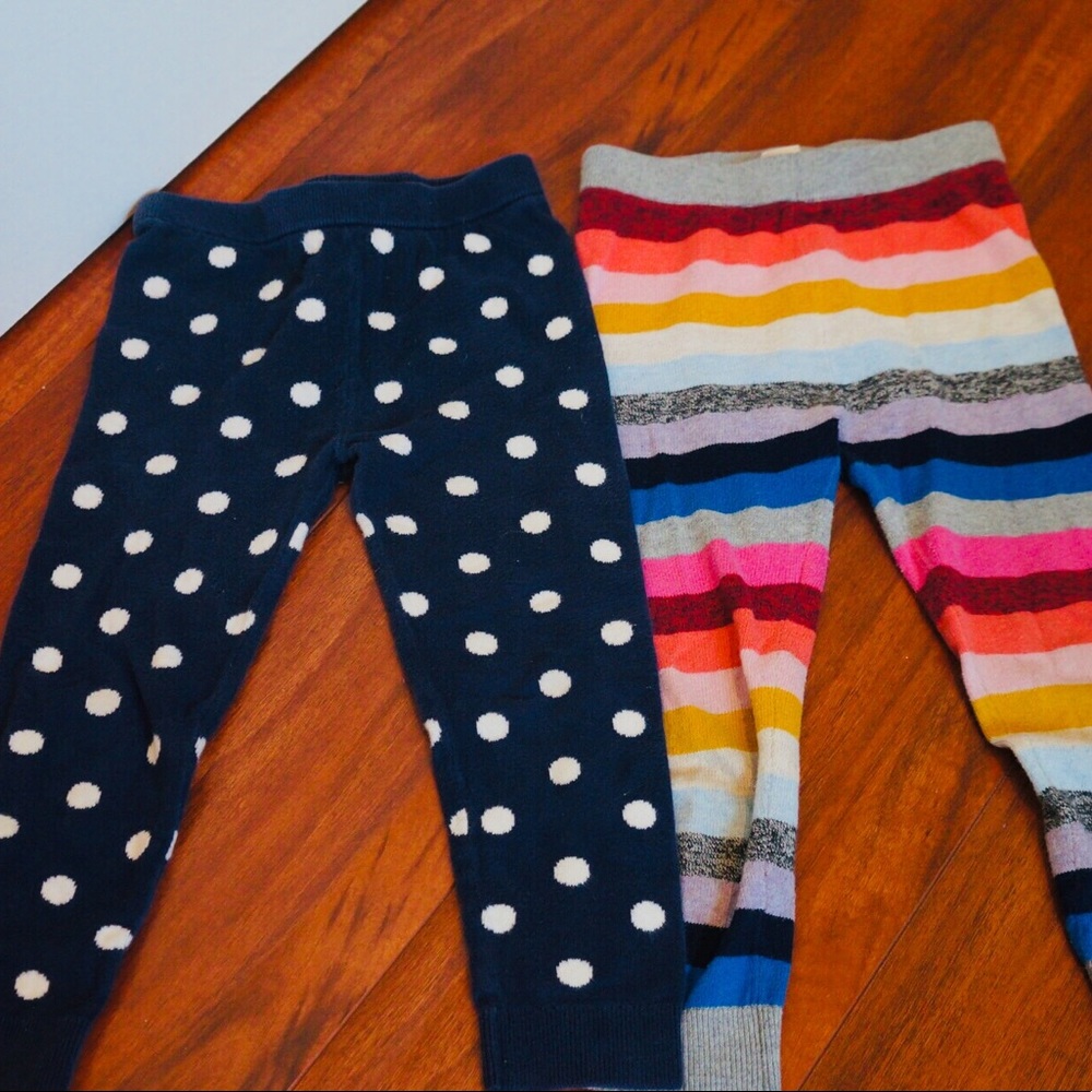 2 pairs Gap girls sweater leggings